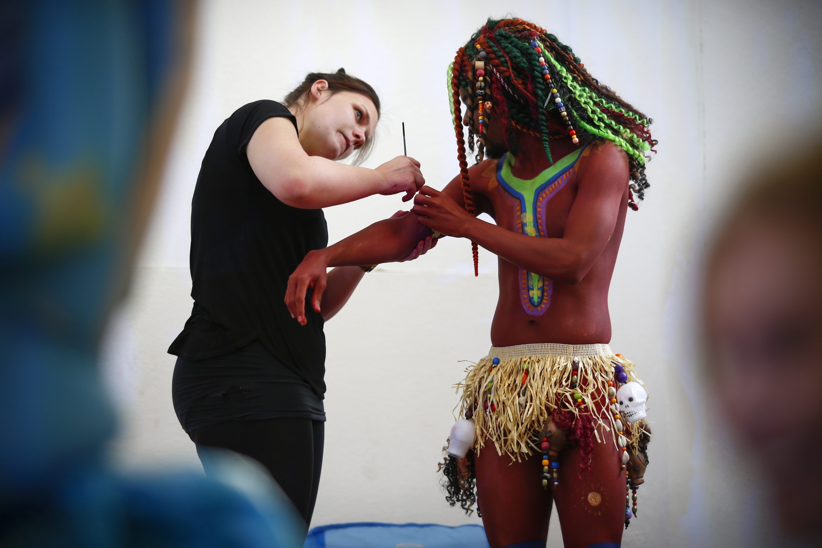 Bodyspectra, festiwal malowania ciał w Cape Town w RPA. PAP/EPA/NIC BOTHMA 