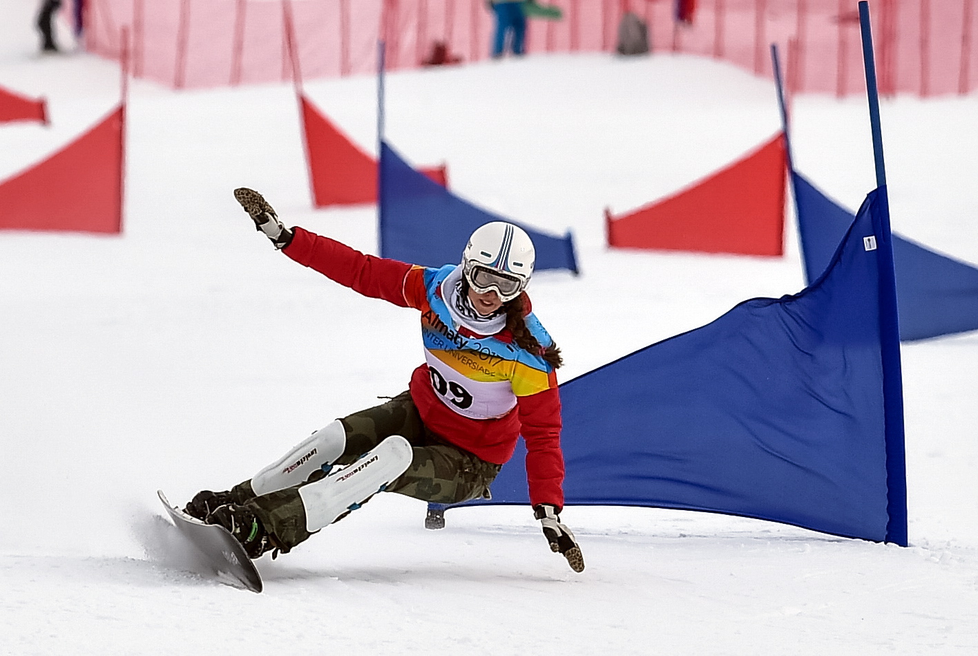 Kazachstan: zwycięstwo polskiej reprezentantki Aleksandr Król w finałowym wyścigu zjazdu snowboardowego równoległego w Ałmaty (foto. PAP/AZS/Paweł Skraba)