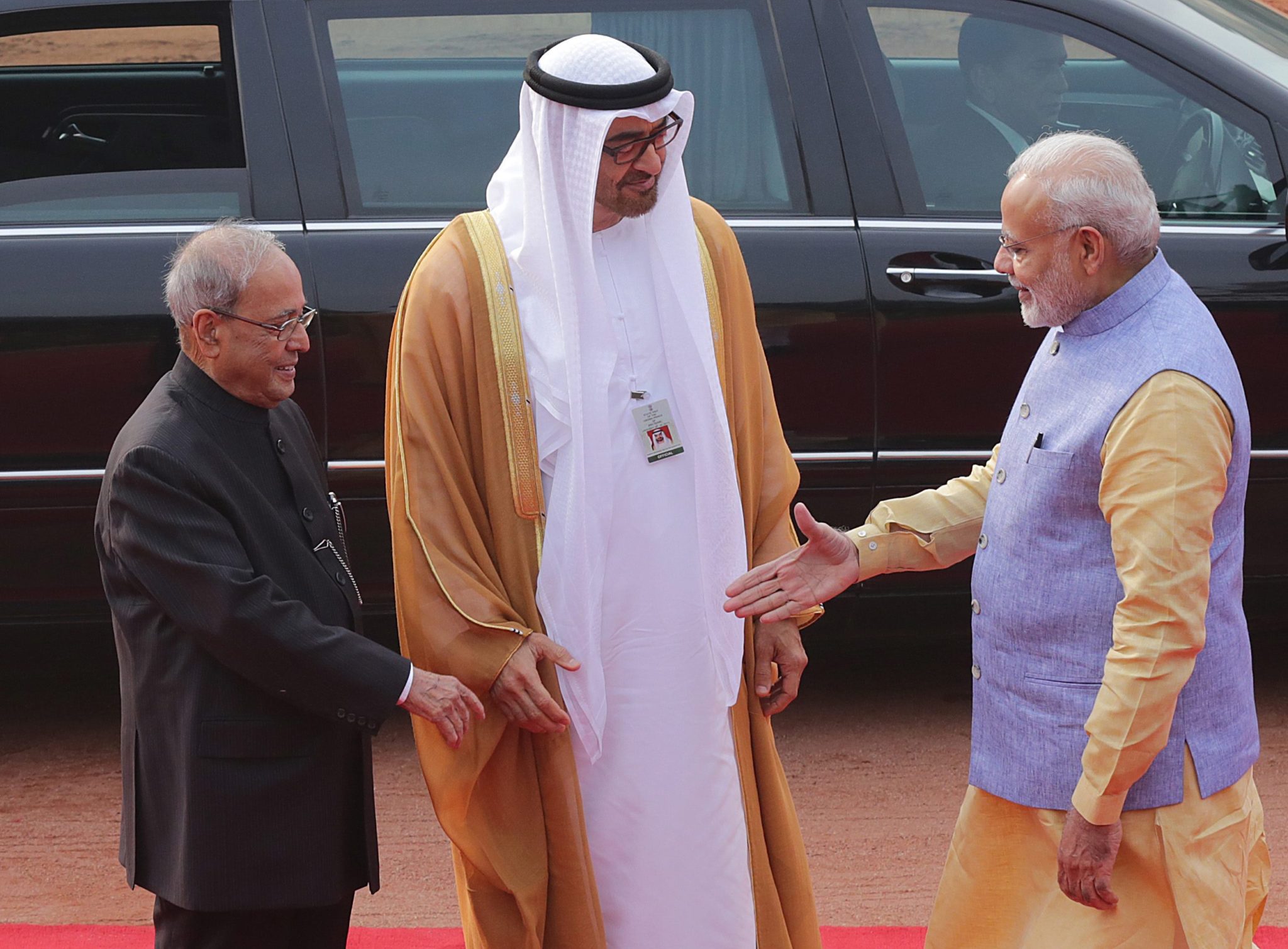 Indie: wizyta księcia Abu Dhabi w Indiach (foto. PAP/EPA/HARISH TYAGI)