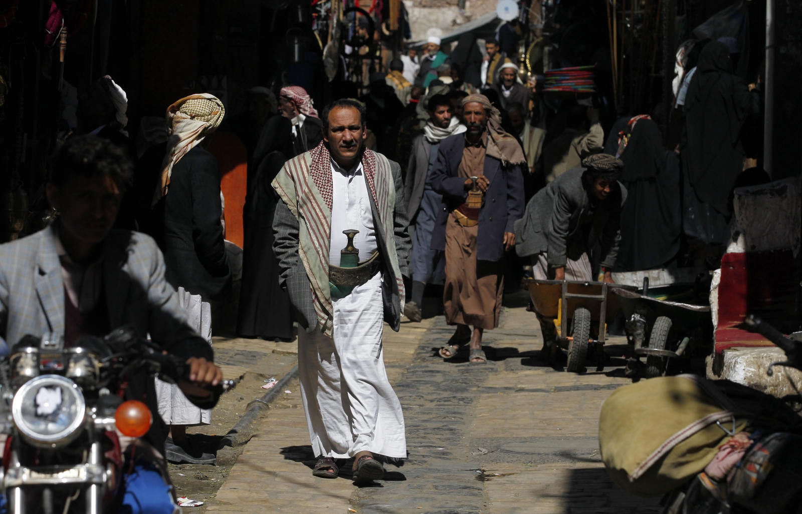 Jemen, lokalny rynek.
fot. EPA/YAHYA ARHAB