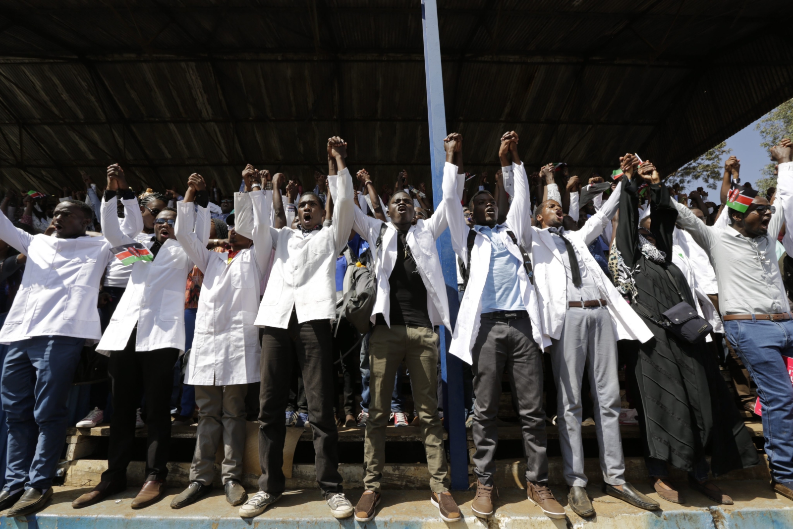 Strajk kenijskich lekarzy.
epa05751821 Kenyan Fot. PAP.EPA/DANIEL IRUNGU