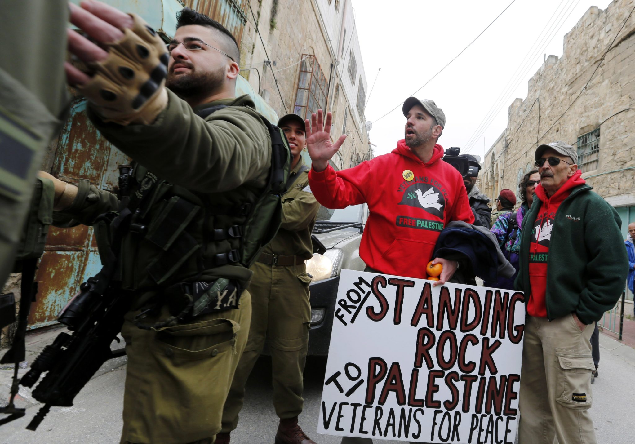 Autonomia Palestyńska: protest w Hebronie (foto. PAP/EPA/ABED AL HASLHAMOUN)
