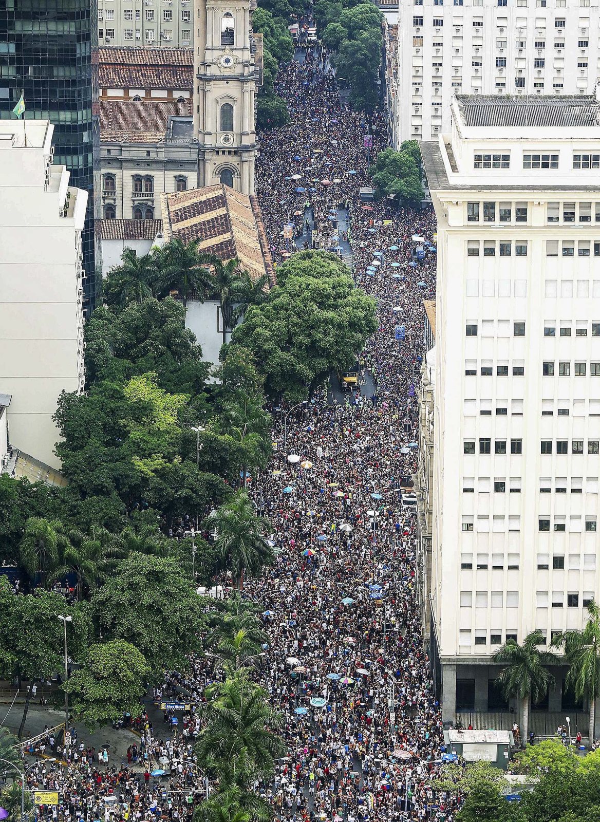 Parada karnawałowa w Rio de Janeiro, Brazylia