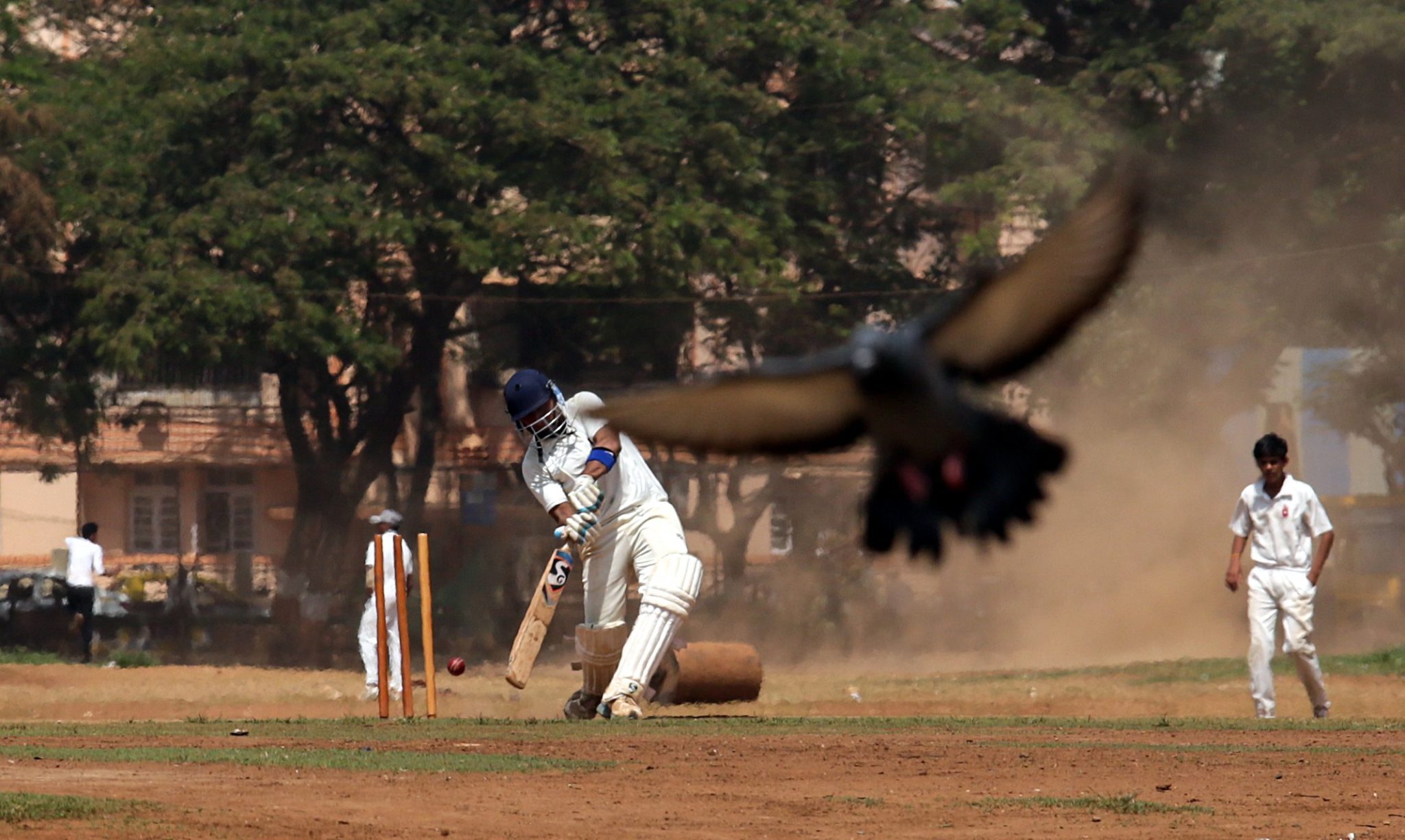 Indie: gra w krykieta w Bombaju (foto. PAP/EPA/DIVYAKANT SOLANKI)