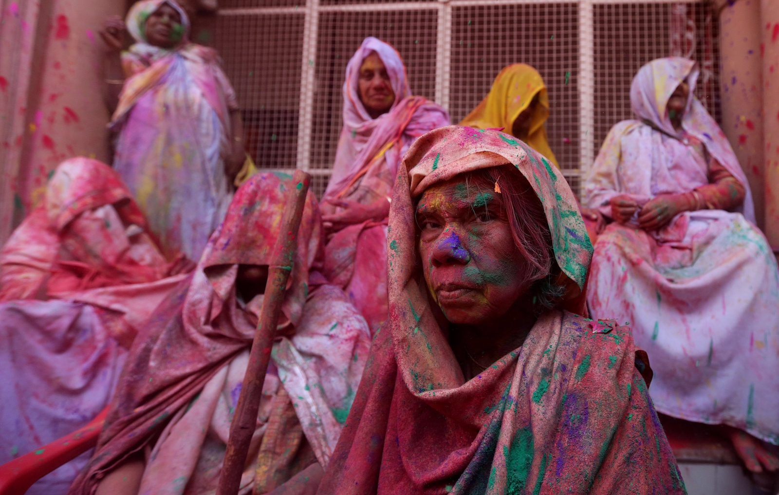 Święty festiwal wdów w Vrindavan w Indiach.
Fot. PAP/EPA/HARISHH TYAGI