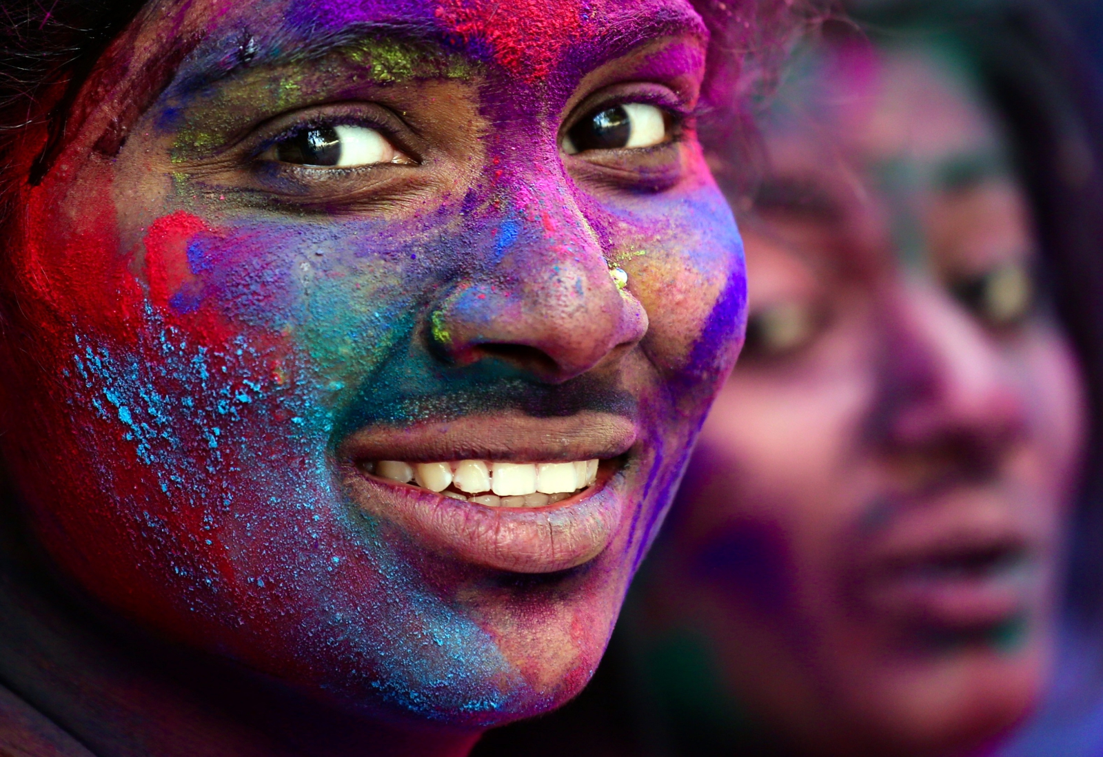 Święty festiwal hinduski w Bangalore.
Fot. PAP/EPA/JAGADEESH NV