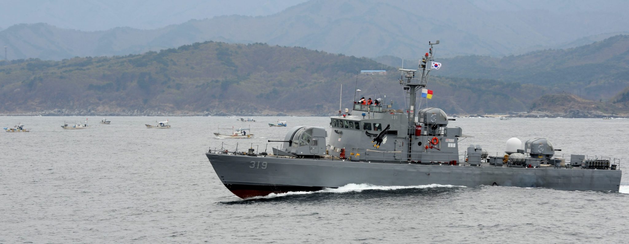 Korea Południowa: patrol marynarki wojennej (foto. PAP/EPA/SOUTH KOREA FIRST NAVAL FLEET)
