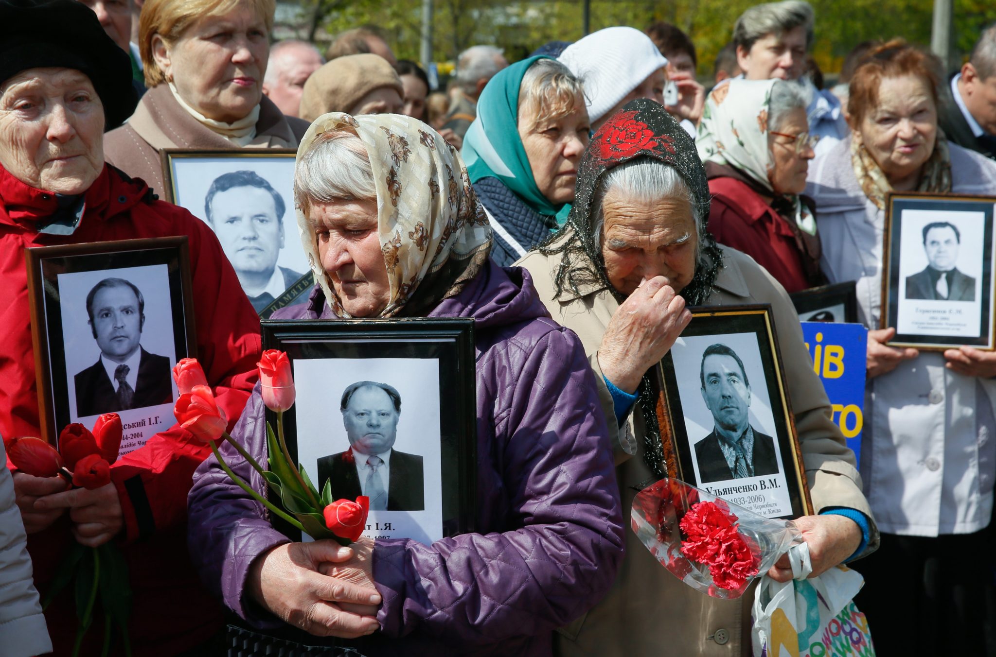 Ukraina: obchody 31. rocznicy wybuchu reaktorów w elektrowni atomowej w Czarnobylu (foto. PAP/EPA/SERGEY DOLZHENKO)