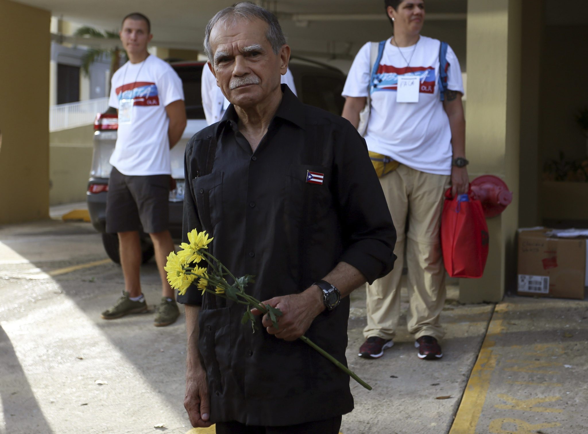 Puerto Rico: wieloletni członek opozycji rządowej, działacz na rzecz praw człowieka - Oscar Lopez Rivera został uwolniony z więzienia w San Juan (foto. PAP/EPA/Thais Llorca)