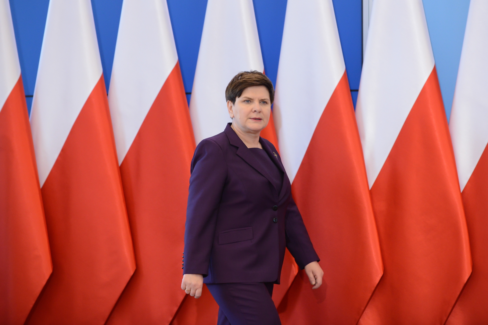 Premier Beata Szydło podczas konferencji prasowej po posiedzeniu rządu