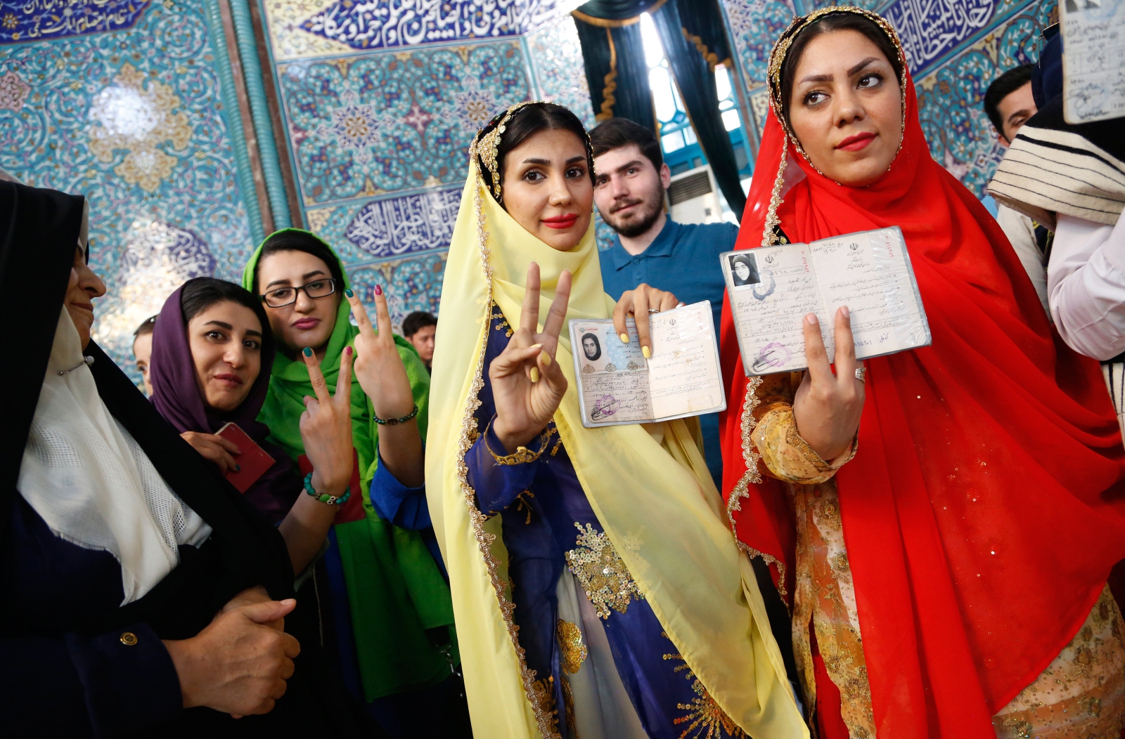 Wybory prezydenckie w Iranie.
Fot. PAP/EPA/ABEDIN TAHERKENAREH 
