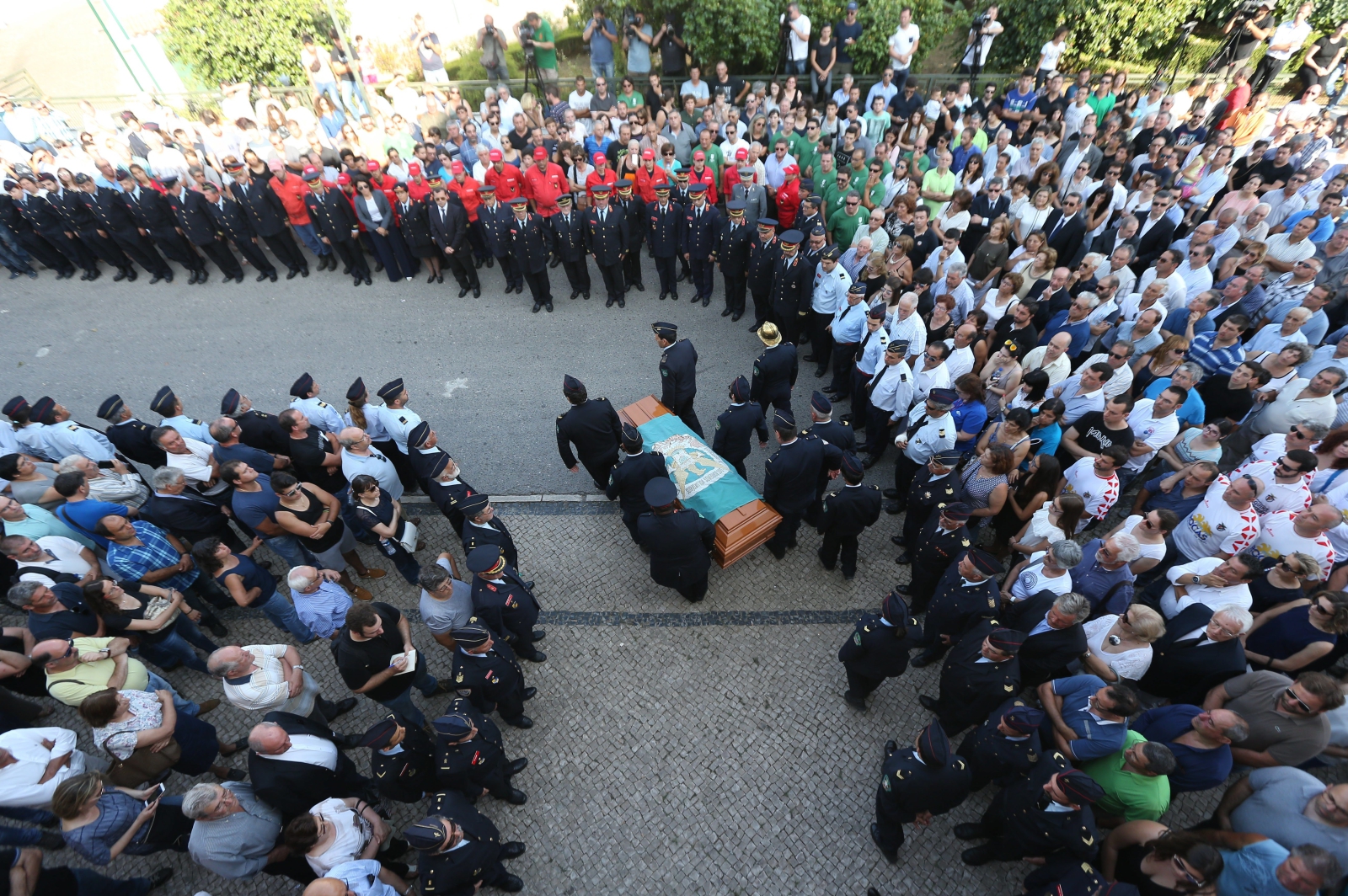 Pogrzeb ofiar pożaru w Portugalii