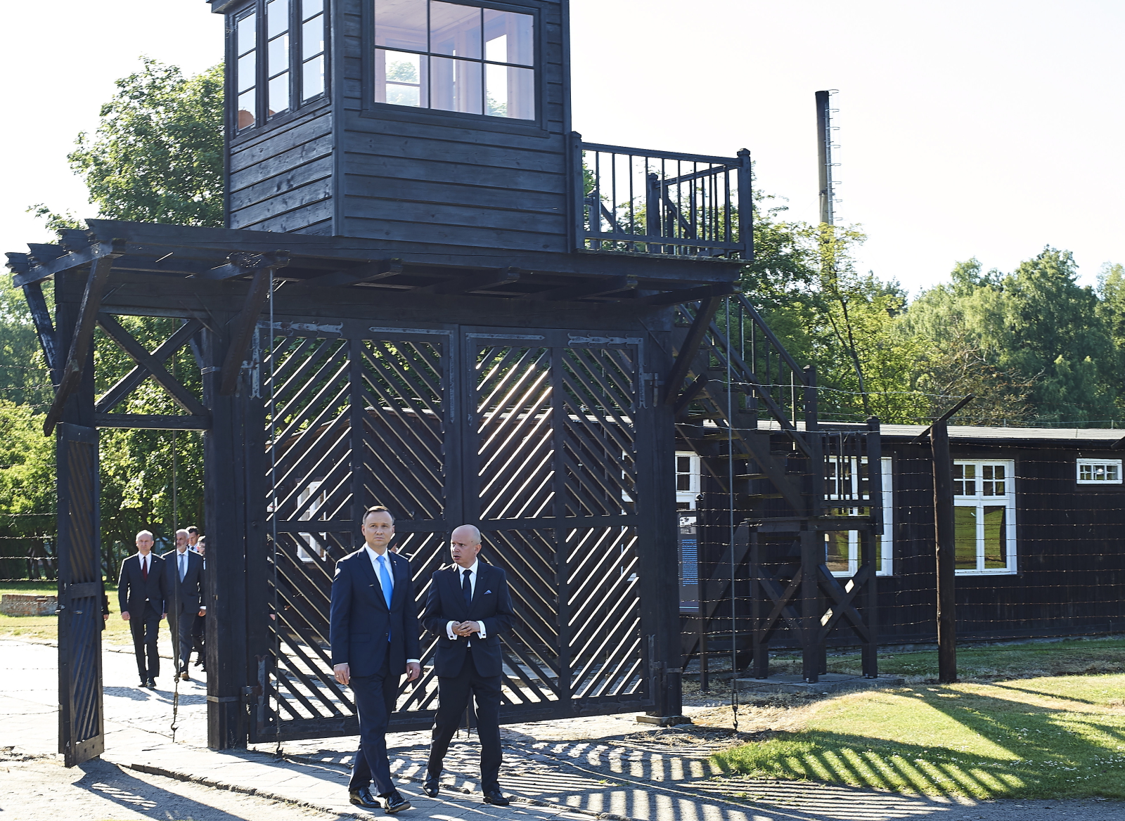 Prezydent odwiedził były obóz koncentracyjny w Sztutowie, obecne muzeum 