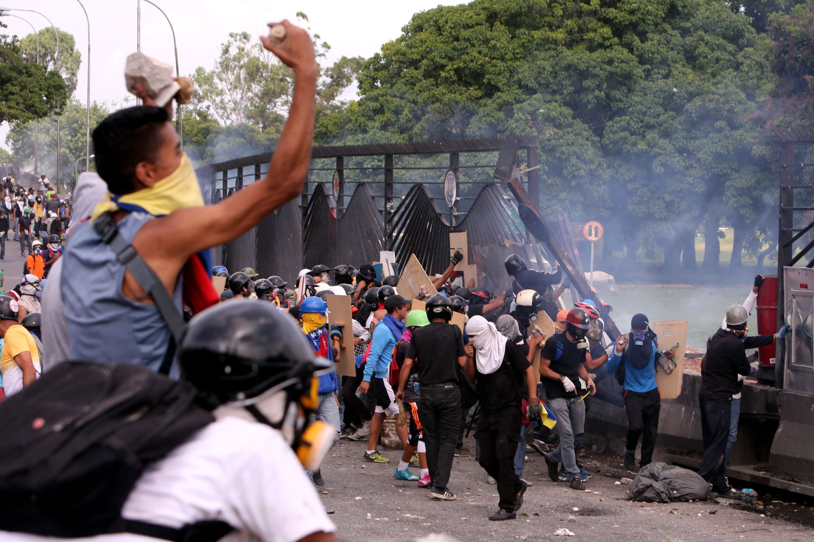 Kryzys w Wenezueli. fot. EPA/MAURICIO DUENAS CASTANEDA