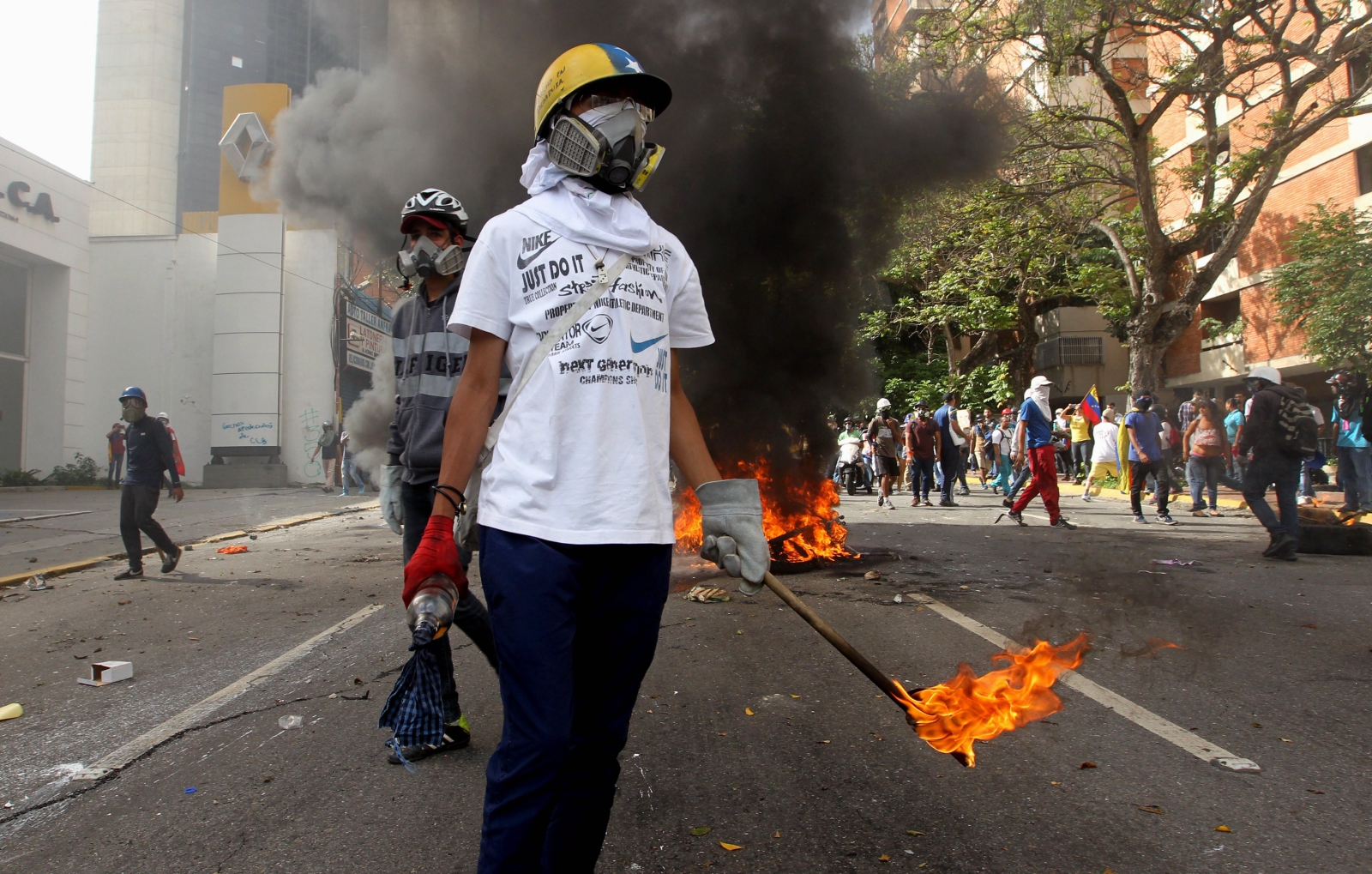 Kryzys w Wenezueli. fot. EPA/MAURICIO DUENAS CASTANEDA