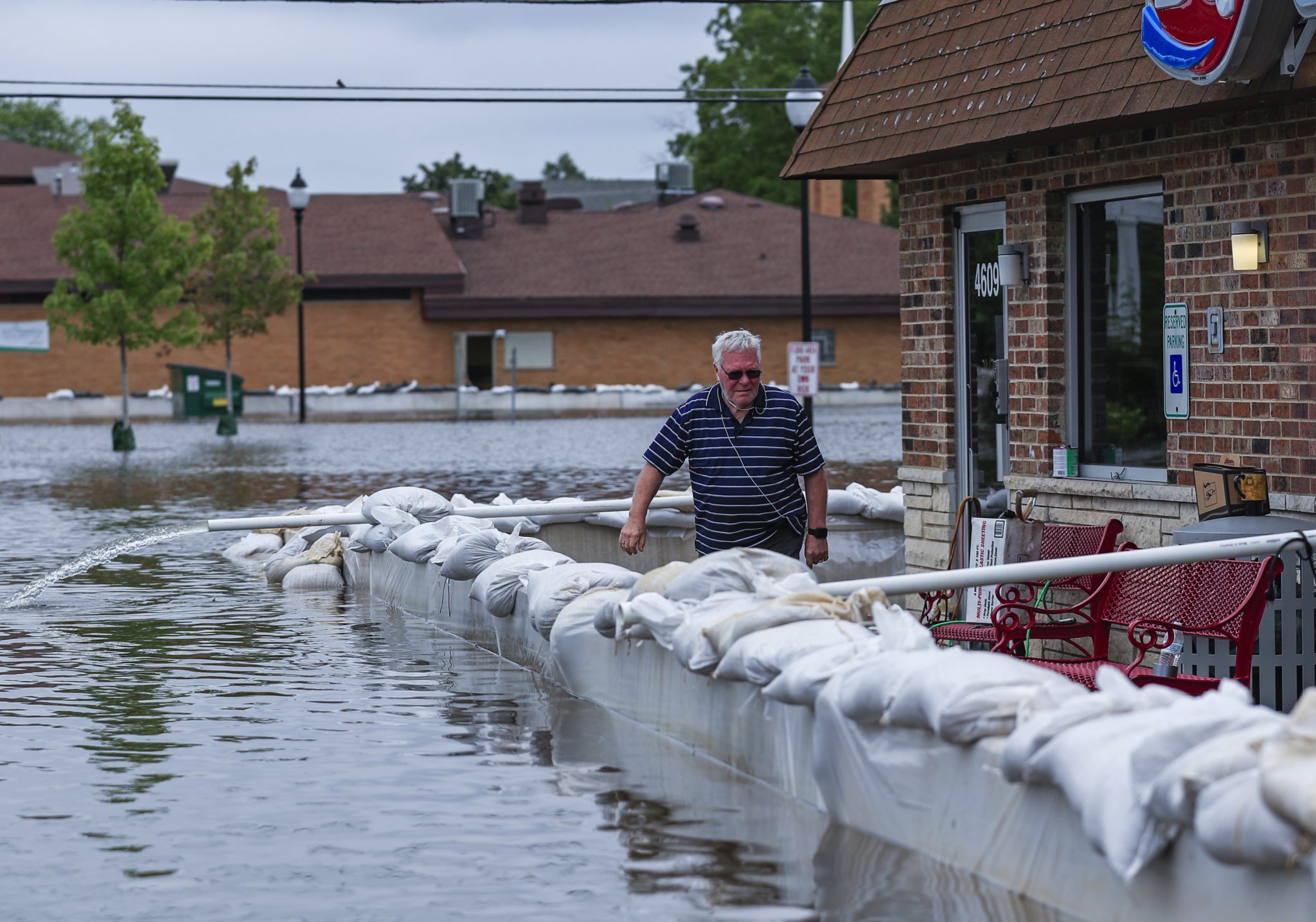 Powódź w Illinois, USA,, fot: Tannen Maury, PAP/EPA 