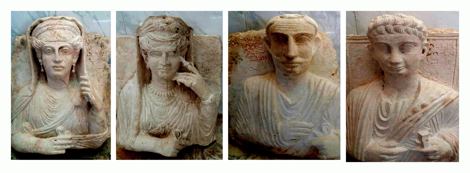 Statuy z Palmiry ocalałe z rąk ISIS, Syria.