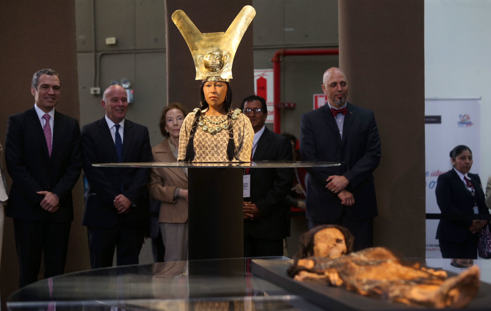 Wizualizacja twarzy mumii „Pani Cao”, która rządziła miastem Chicama 1700 lat temu, Lima, Peru.