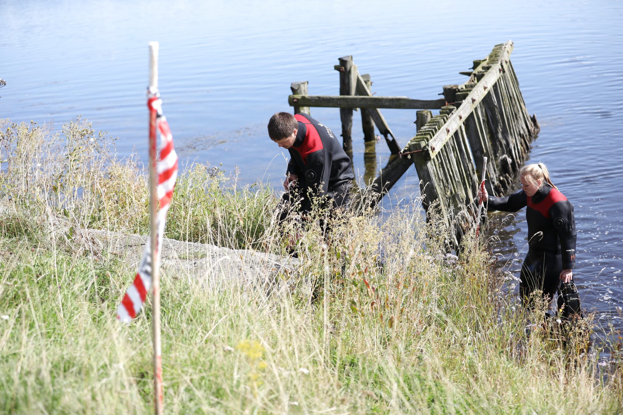Poszukwiania części ciała zaginionej w Danii dziennikarki. Kim Wall zginęła, po tym gdy łodzią podwoną wypłynęła z wynalazcą, o którym chciała napisać reportaż. fot: Martin Sylvest, PAP/EPA 