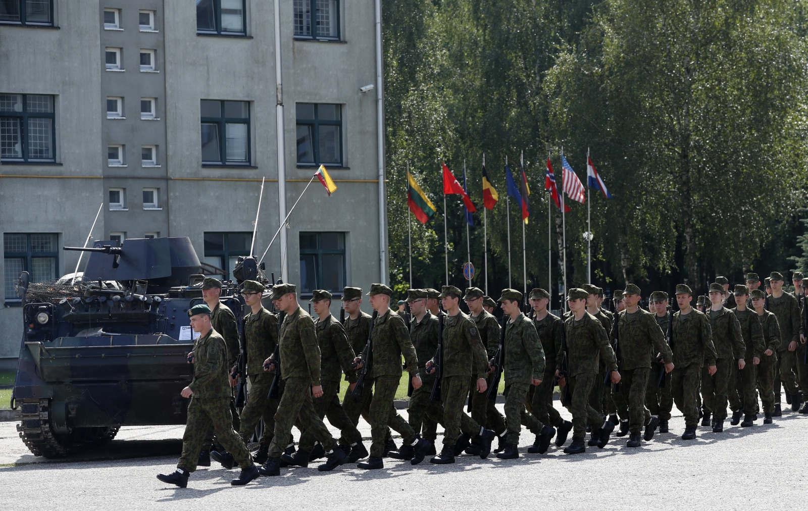 Litewscy żołnierze ćwiczą w ramach Nato.