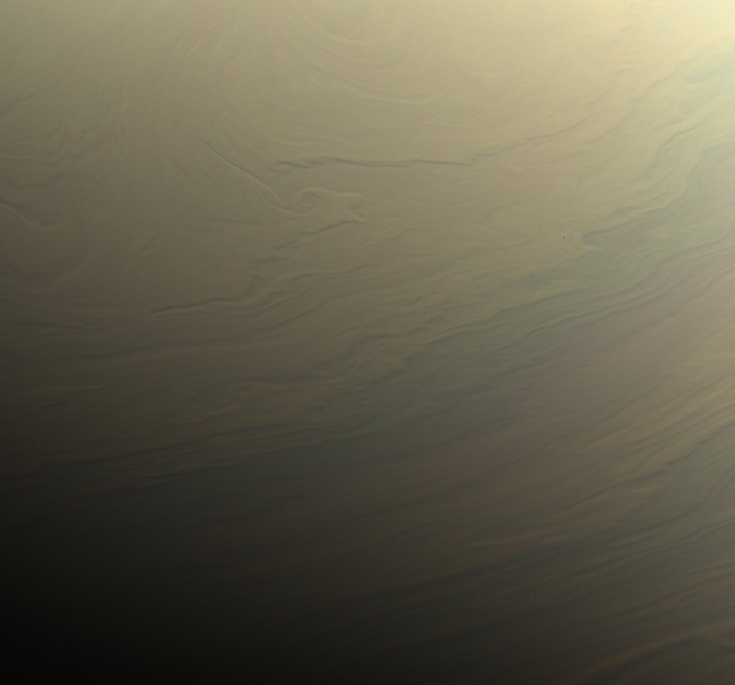Zdjęcie powierzchni Saturna wykonane przez sondę Cassini na minuty przed zakończeniem misji. Sonda Cassini zakończyła dziś swoją misję po 22 latach pracy.