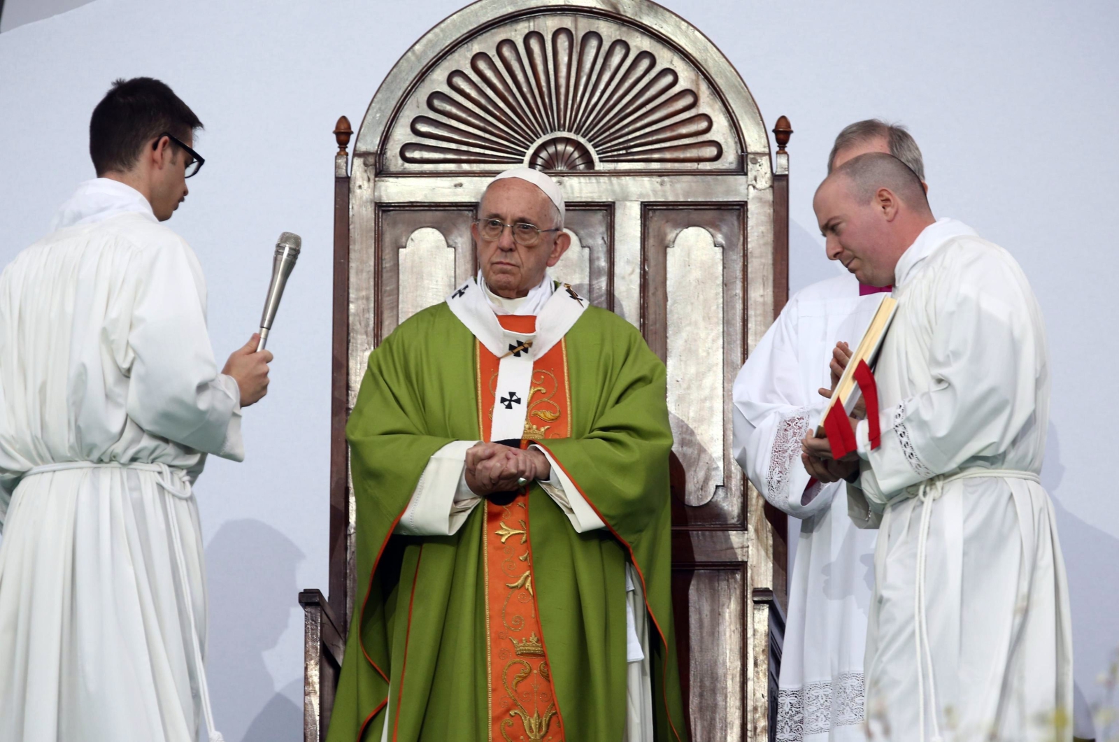 Papież Franciszek w Boloni EPA/GIORGIO BENVENUTI 