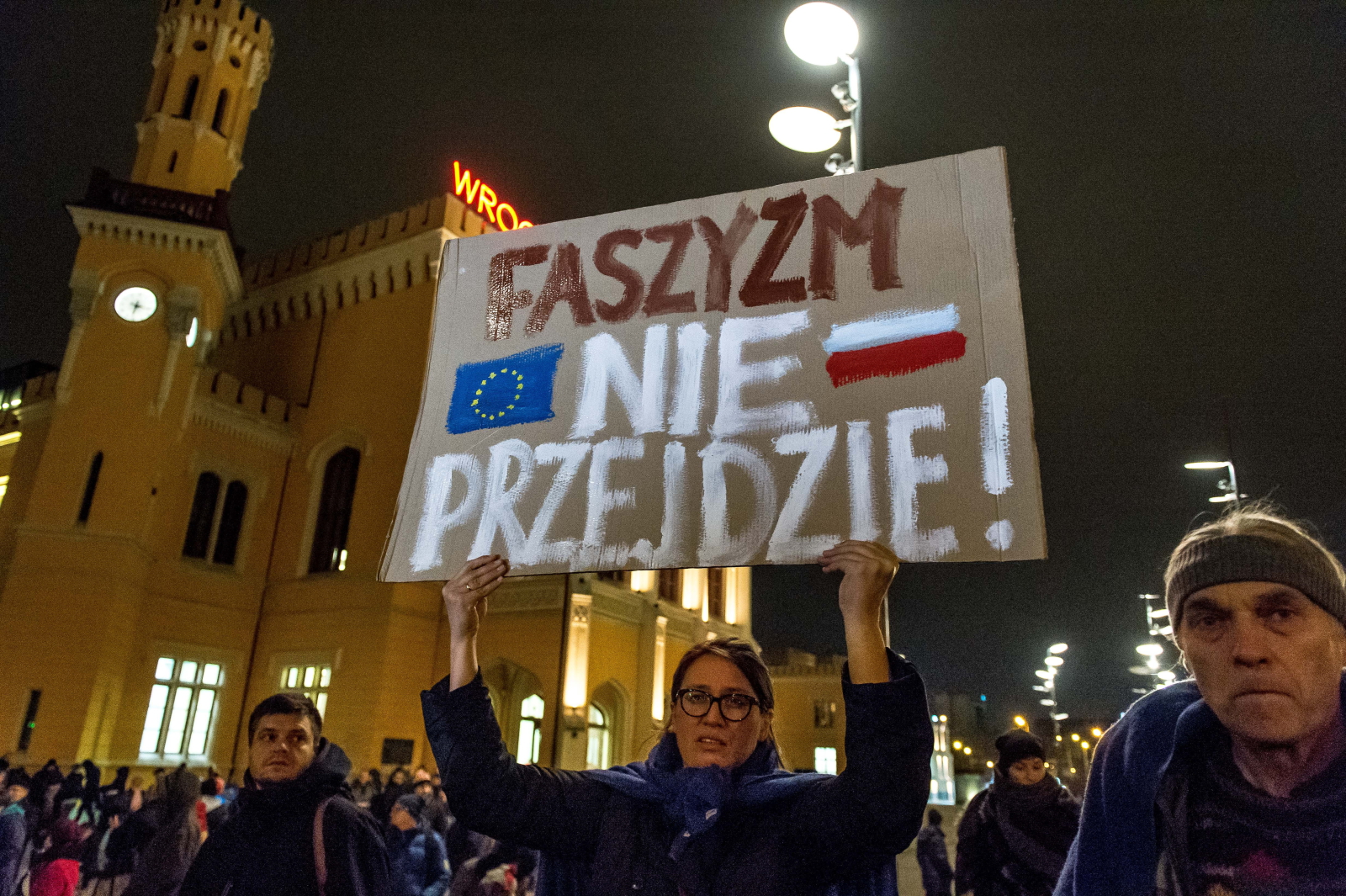 Protest przeciwko faszyzmowi, Wrocław