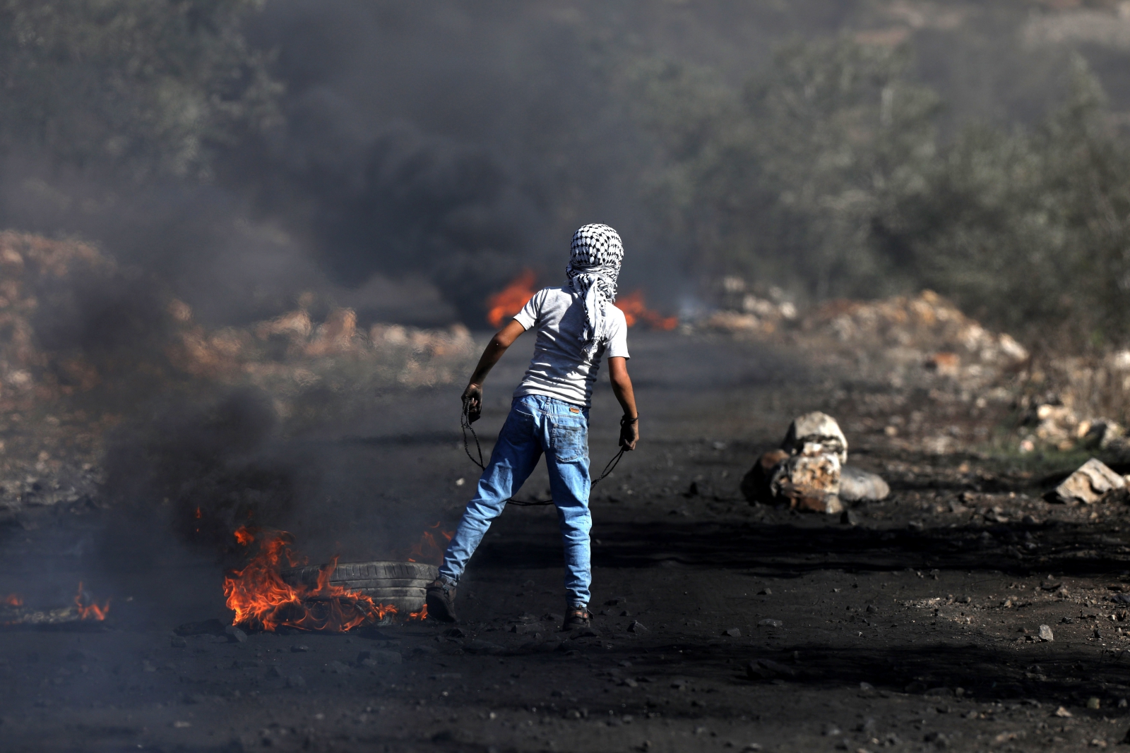 Konflikt izraelsko-palestyński. fot. EPA/ALAA BADARNEH