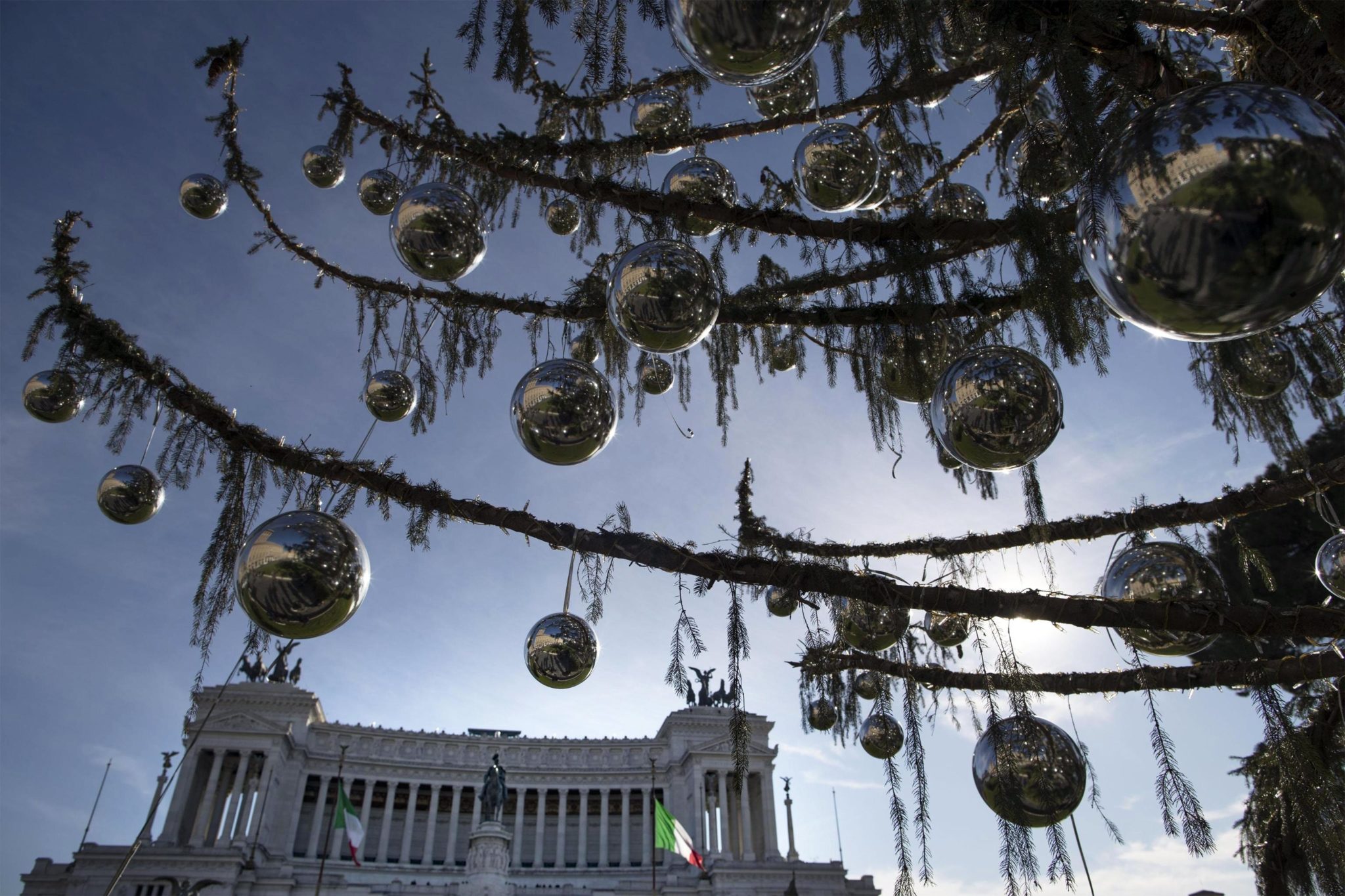 Drzewko bożonarodzeniowe w Rzymie, fot: Massimo Percossi PAP/EPA 