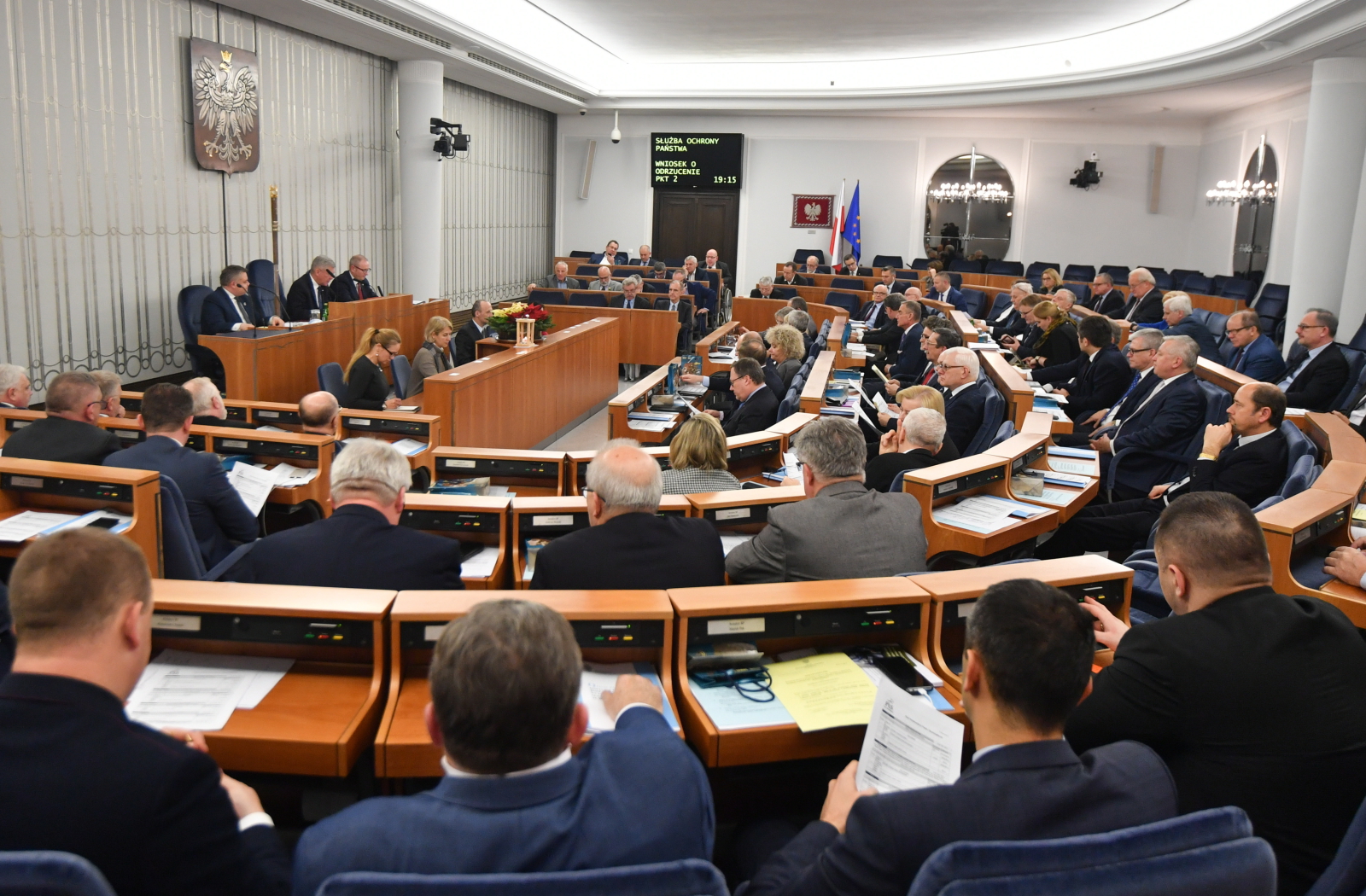 Posiedzenie Senatu. fot. PAP/Bartłomiej Zborowski
