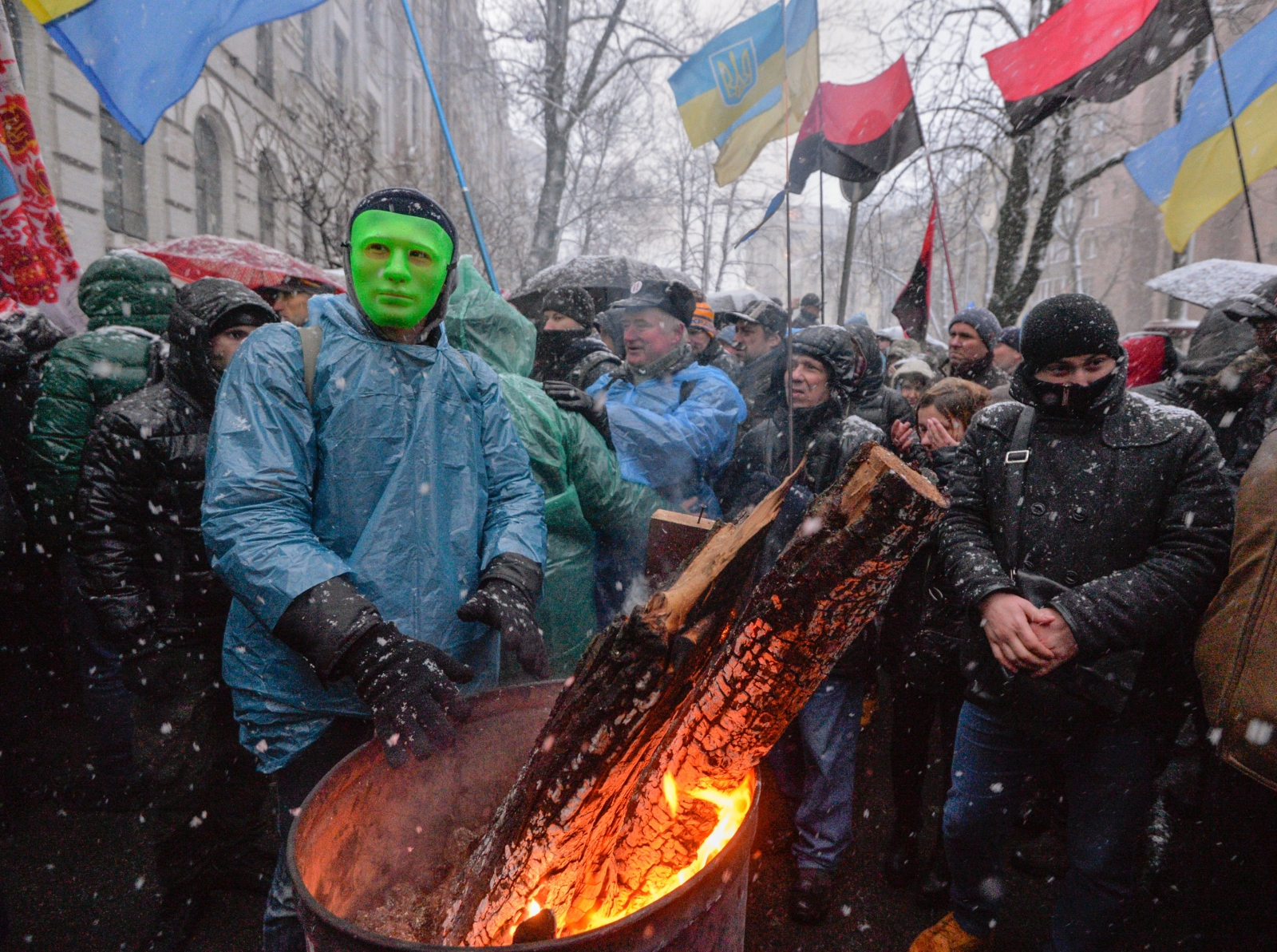 Ukraina - protesty polityczne EPA/STEPAN FRANKO 
