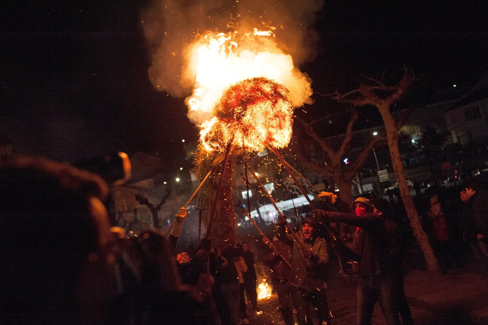 Festiwal ognia w Hiszpanii EPA/Brais Lorenzo 