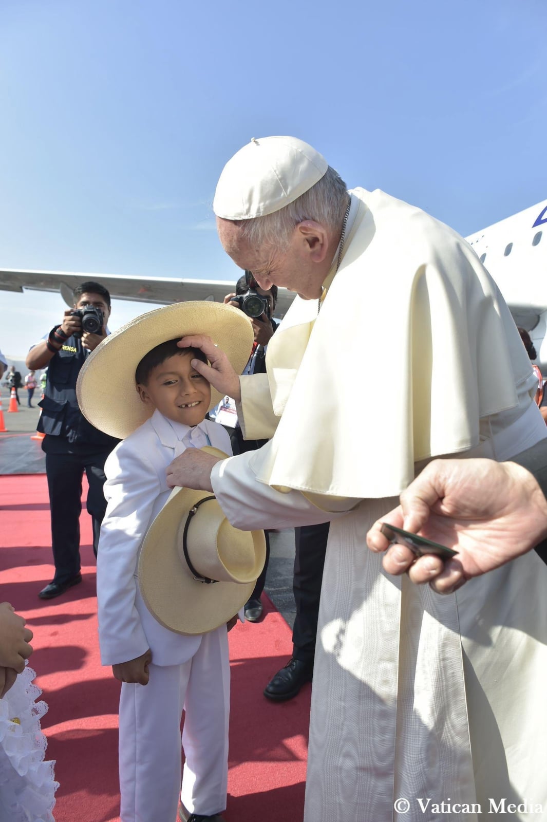 Papież Franciszek w Peru  EPA/VATICAN MEDIA  