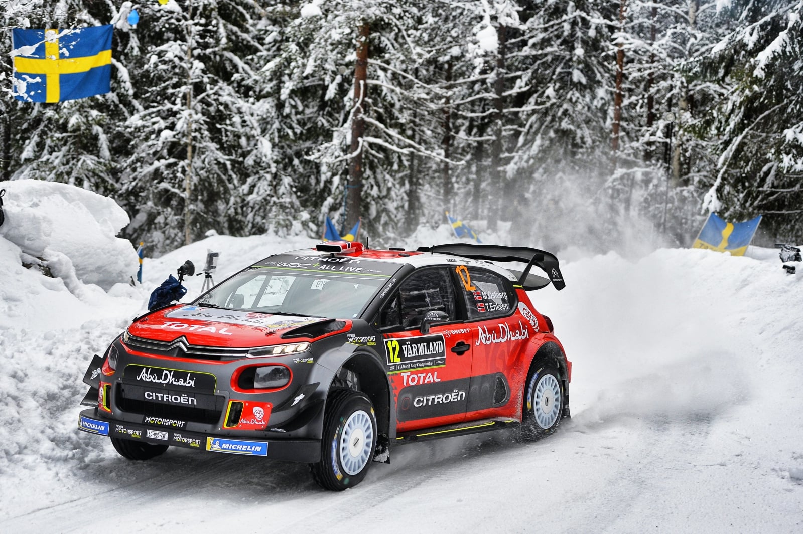 Wyścig WRC w Szwecji fot. PAP/EPA.
