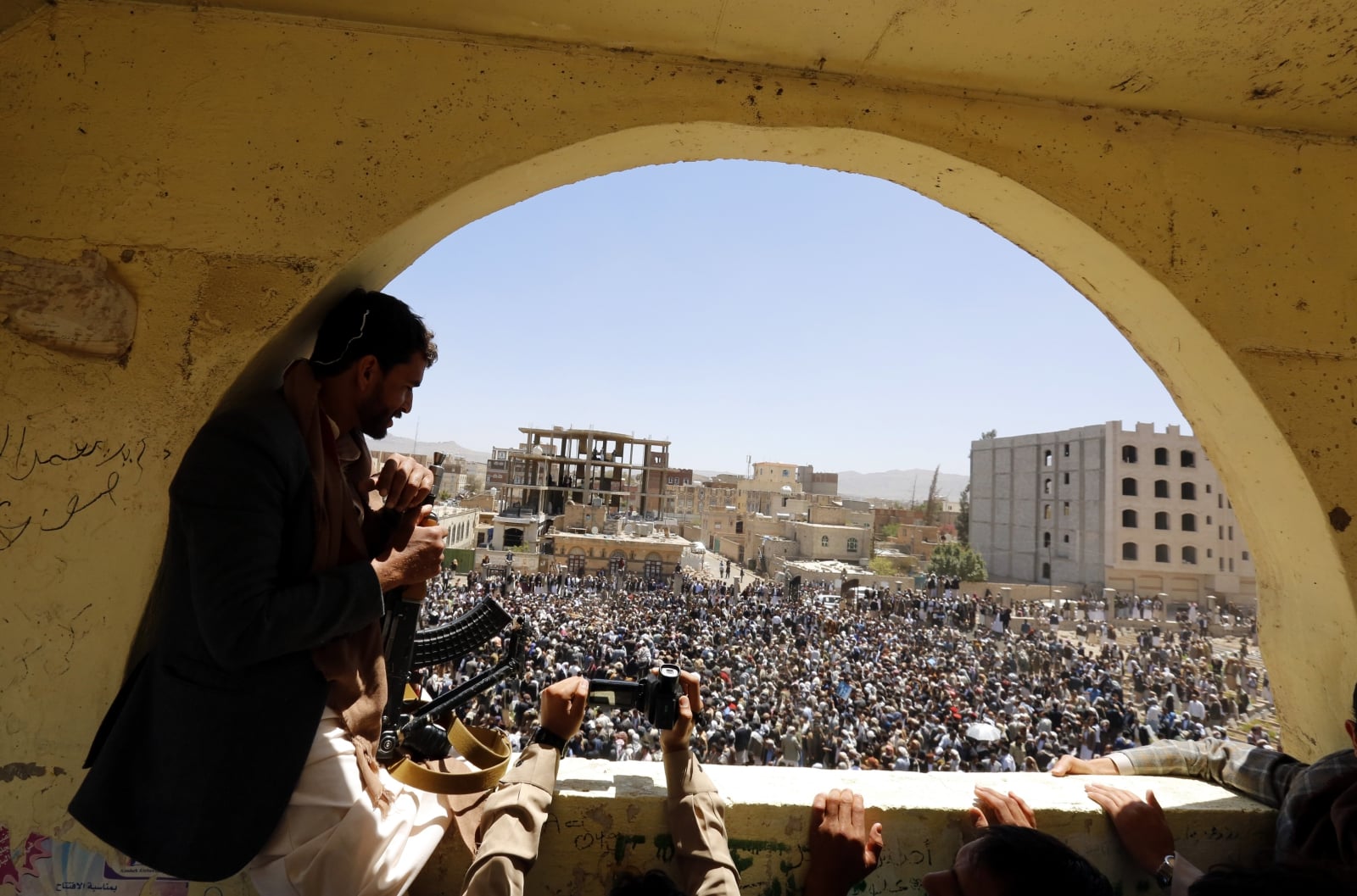 Konflikt w Jemenie fot. EPA/YAHYA ARHAB 
