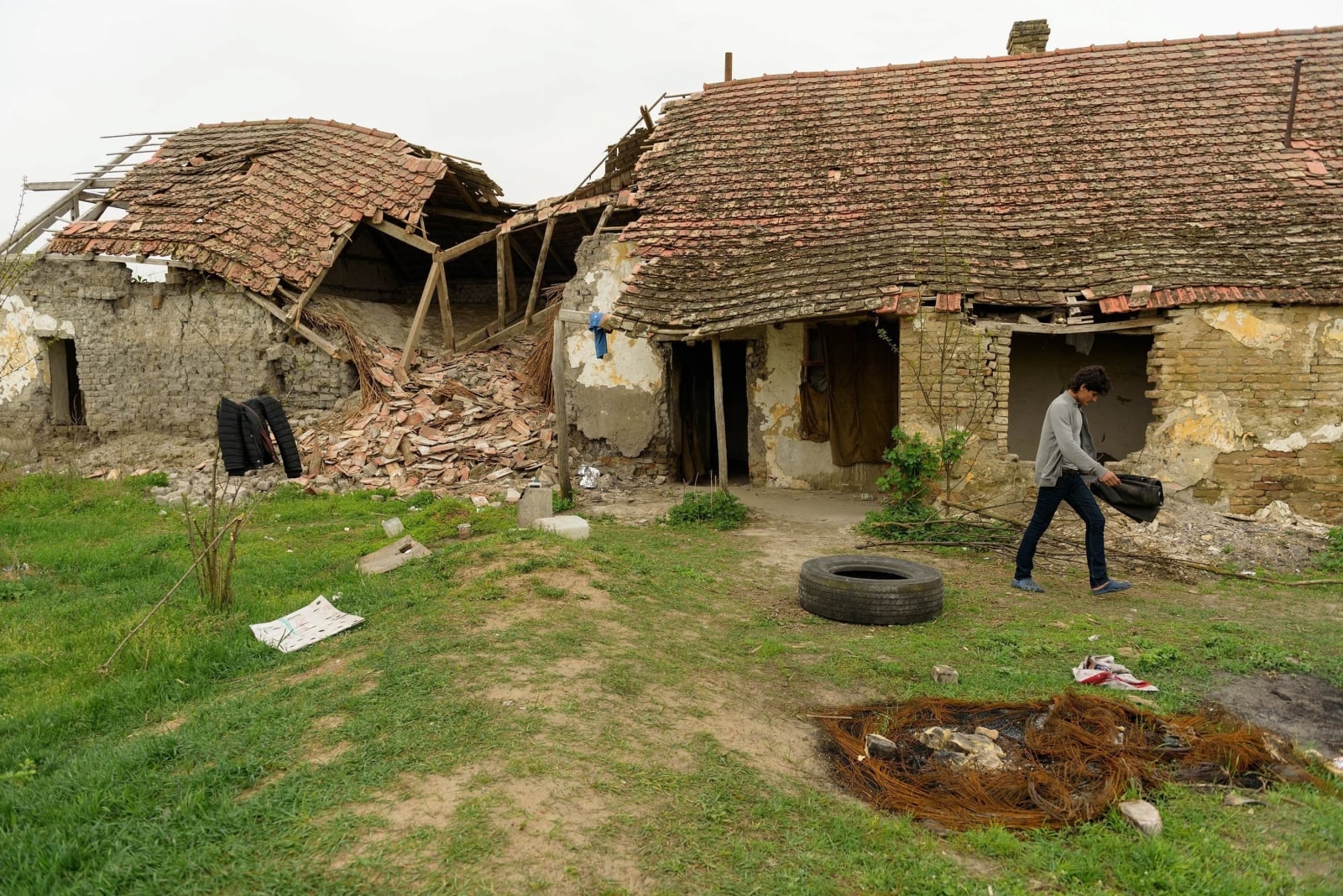 Opuszczona wioska w północnej Serbii.