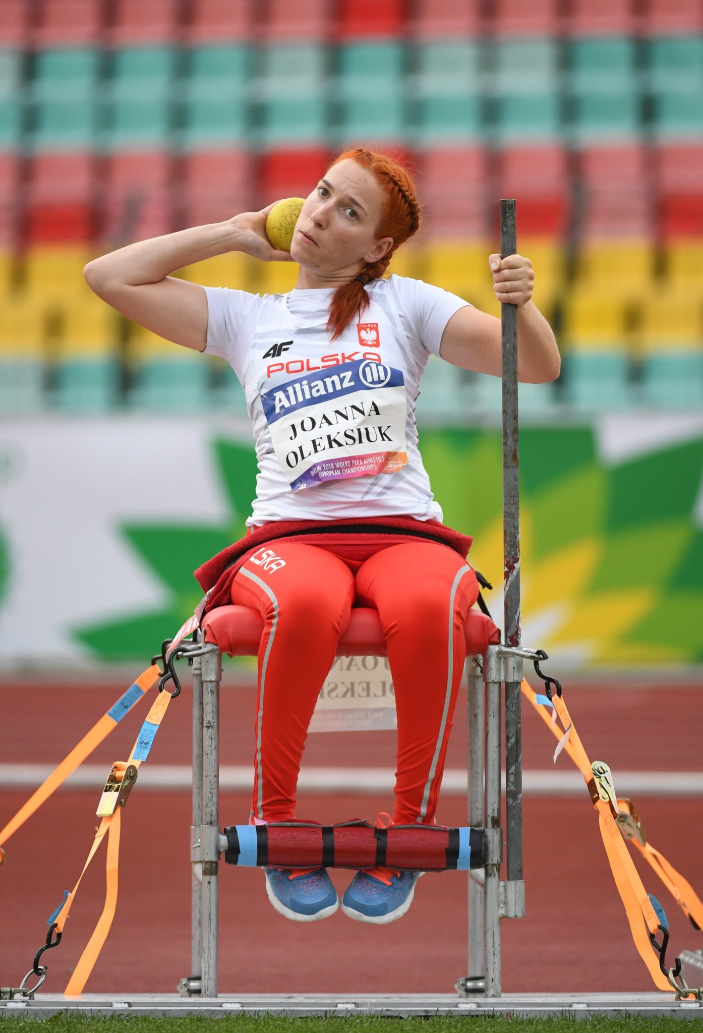 Joanna Oleksiuk w finale konkursu pchnięcia kulą 