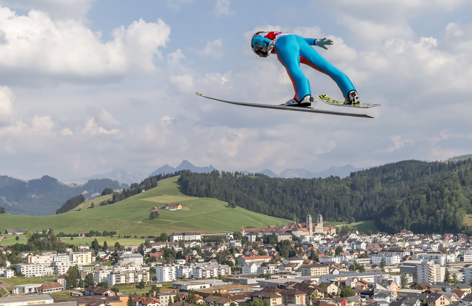 Letnie GP w skokach narciarskich w Einsiedeln. fot. EPA/THOMAS HODEL 