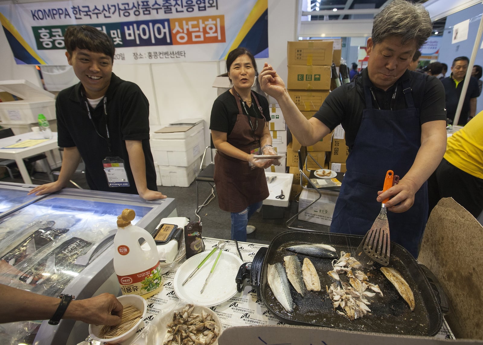 Hong Kong Food Expo. fot. EPA/ALEX HOFFORD