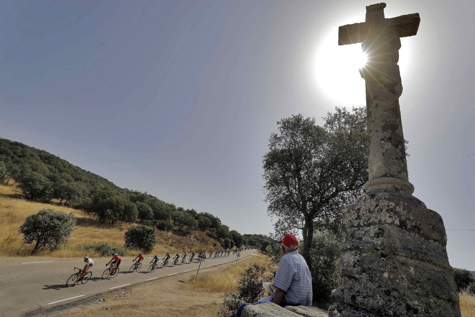 Wyścig La Vuelta fot. EPA/MANUEL BRUQUE 
