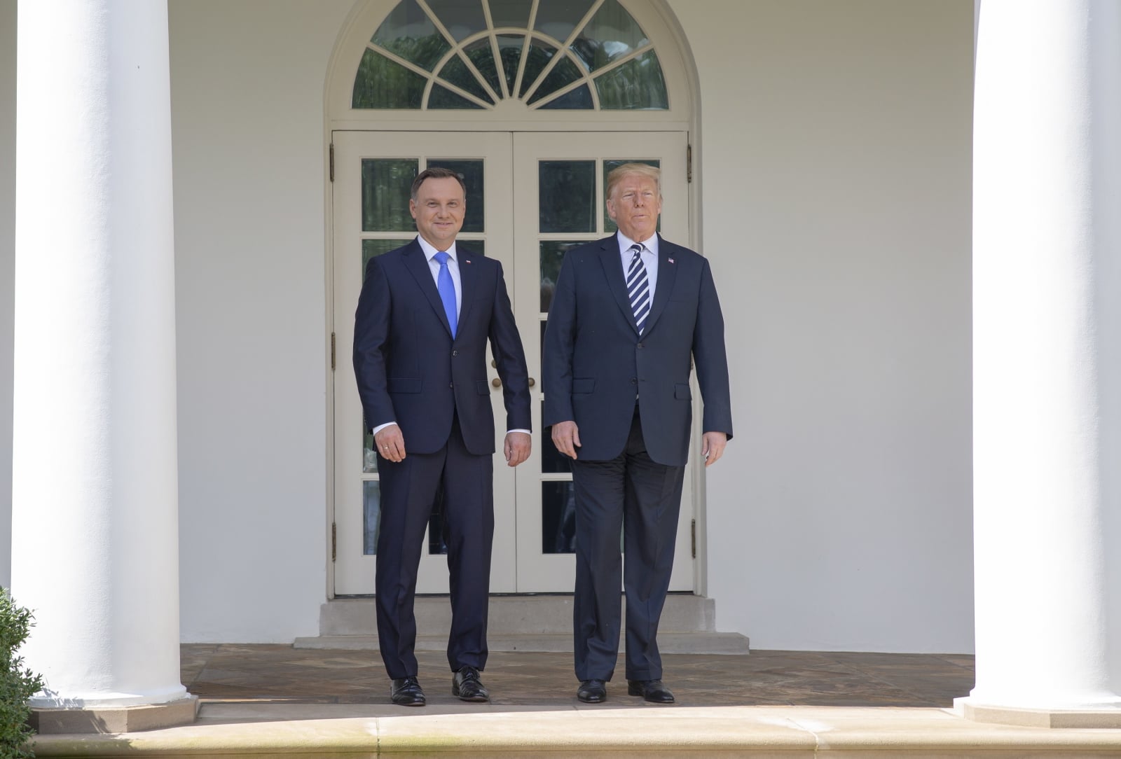 Wizyta prezydenta Polski w USA fot. EPA/TASOS KATOPODIS / POOL 

