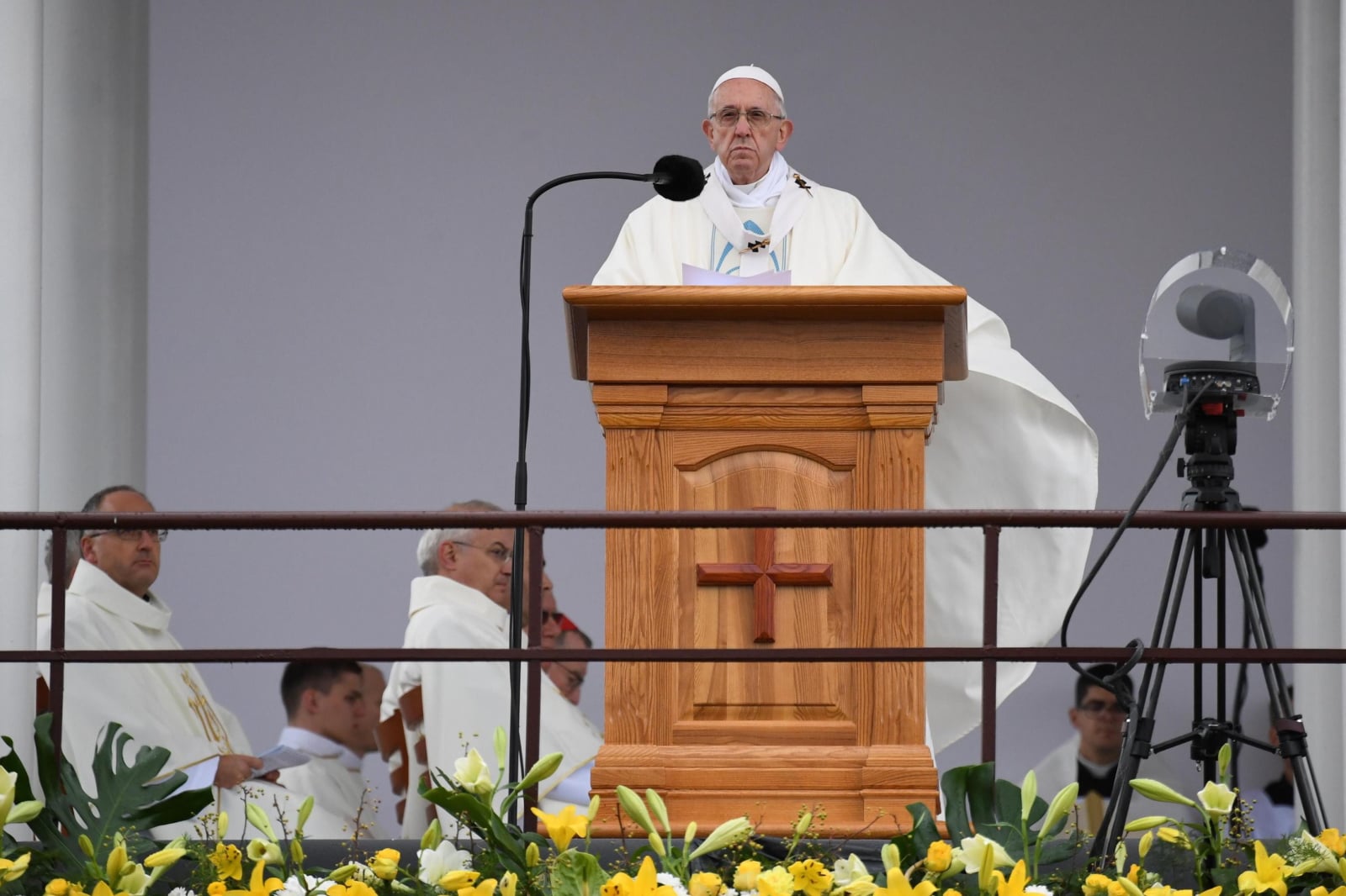 Papież Franciszek na Łotwie. Fot. PAP/EPA/ALESSANDRO DI MEO