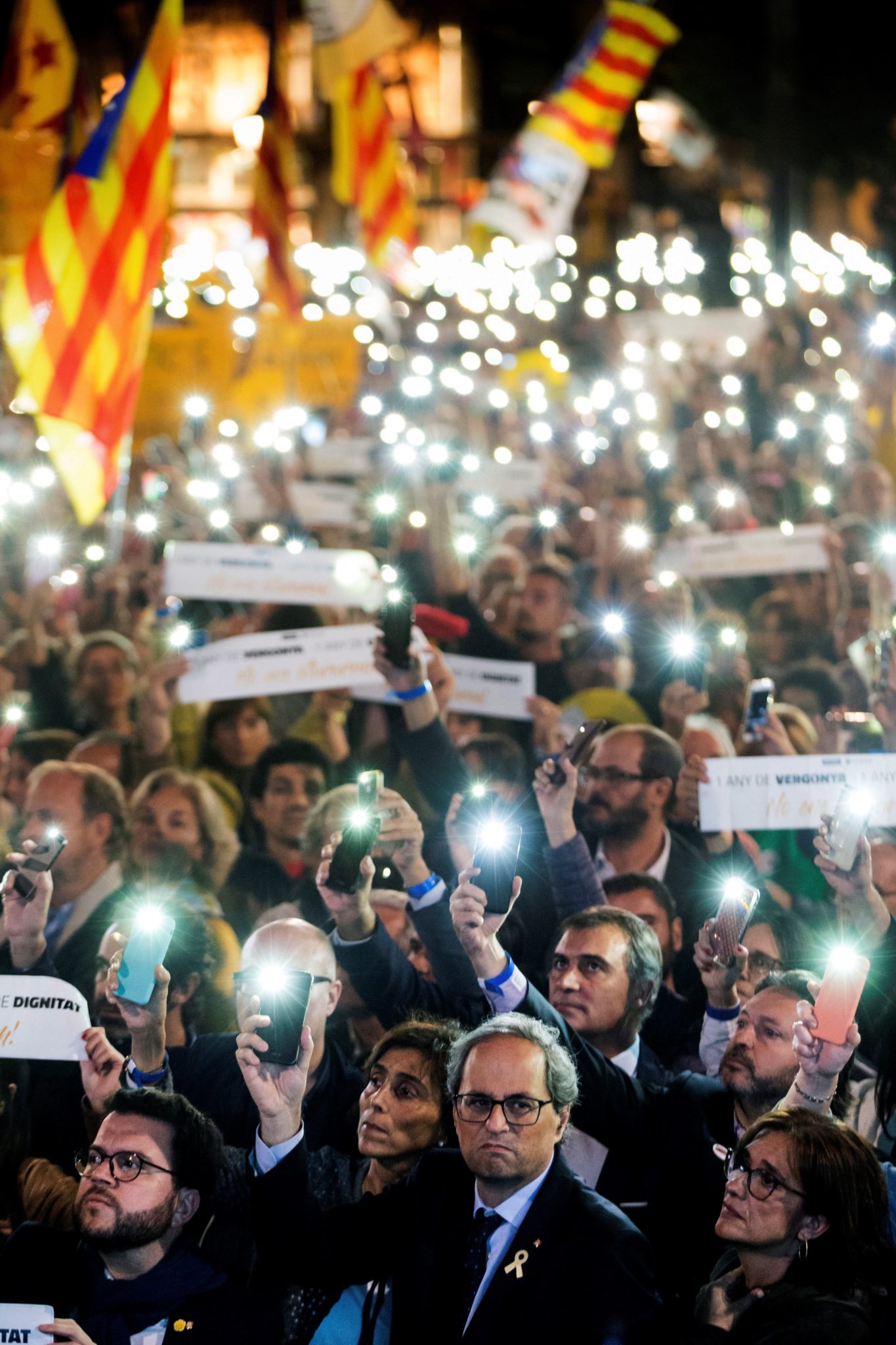 Katalonia, Hiszpania: demonstracja 