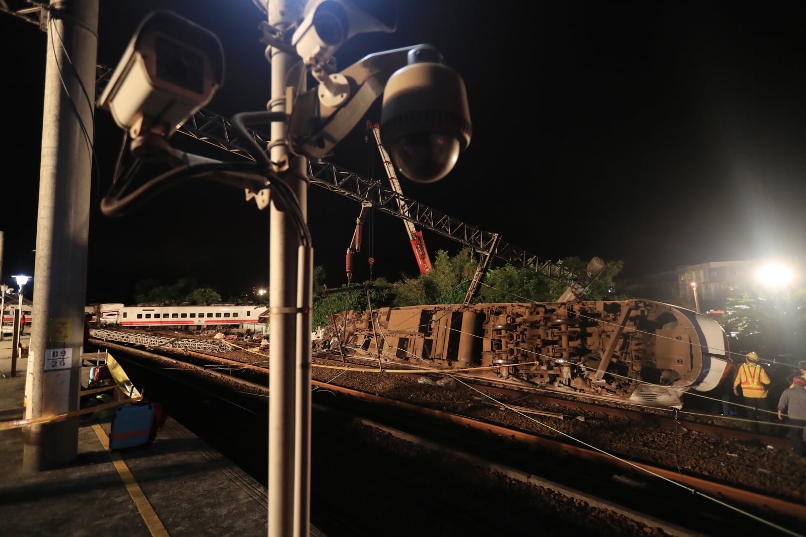 Katastrofa kolejowa na Tajwanie
EPA/RITCHIE B. TONGO 
