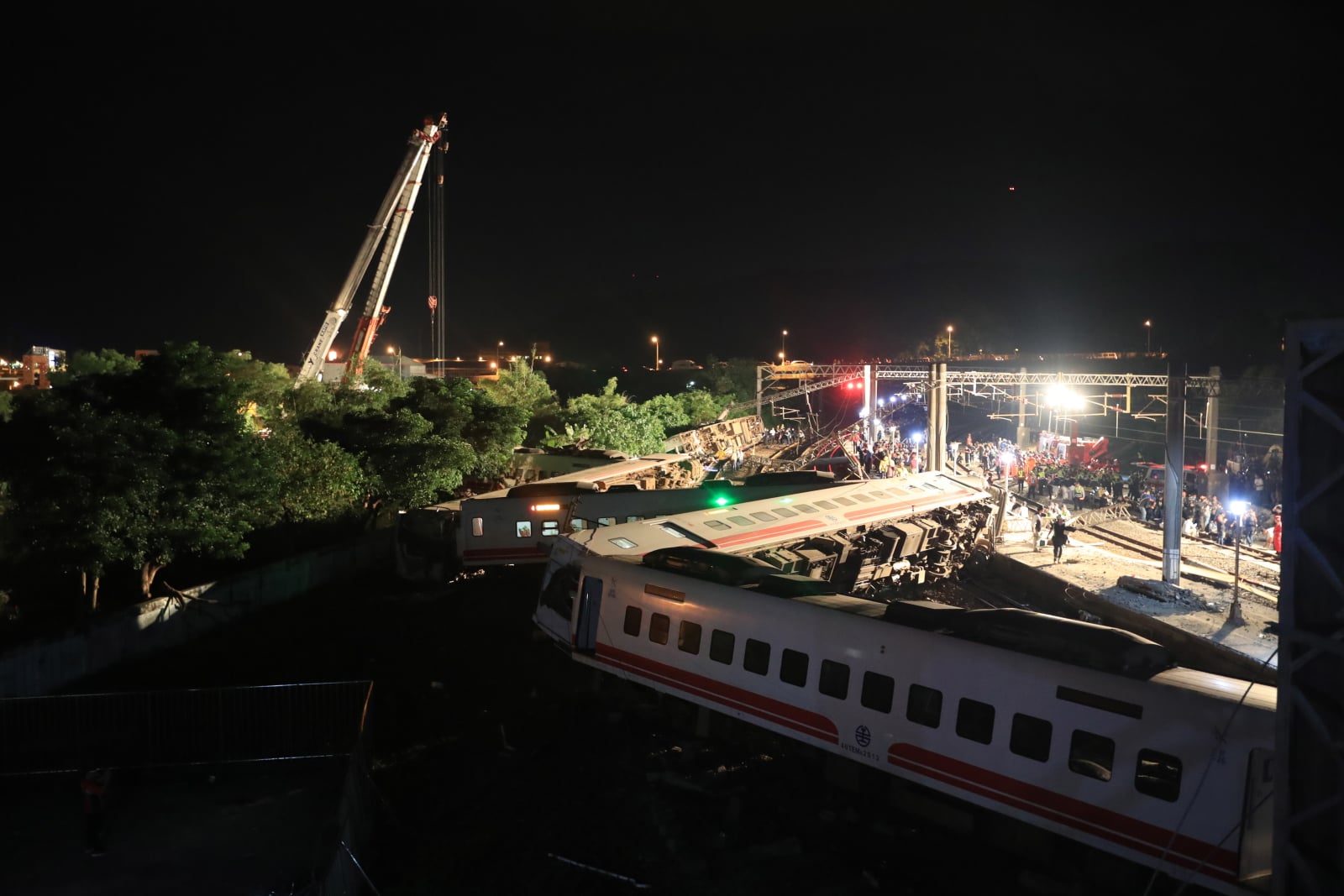 Katastrofa kolejowa na Tajwanie
EPA/RITCHIE B. TONGO 