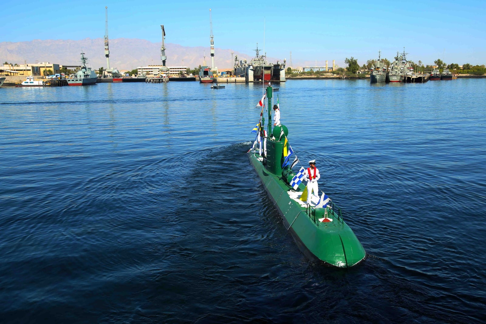 Nowe irańskie okręty podwodne fot. EPA/IRAN DEFENCE MINISTRY OFFICE