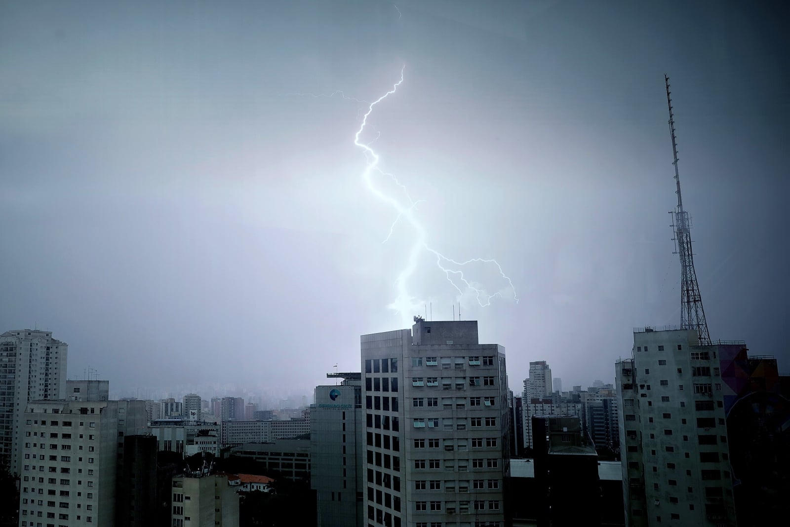 Pogoda w Sao Paulo fot. EPA/Fernando Bizerra 
