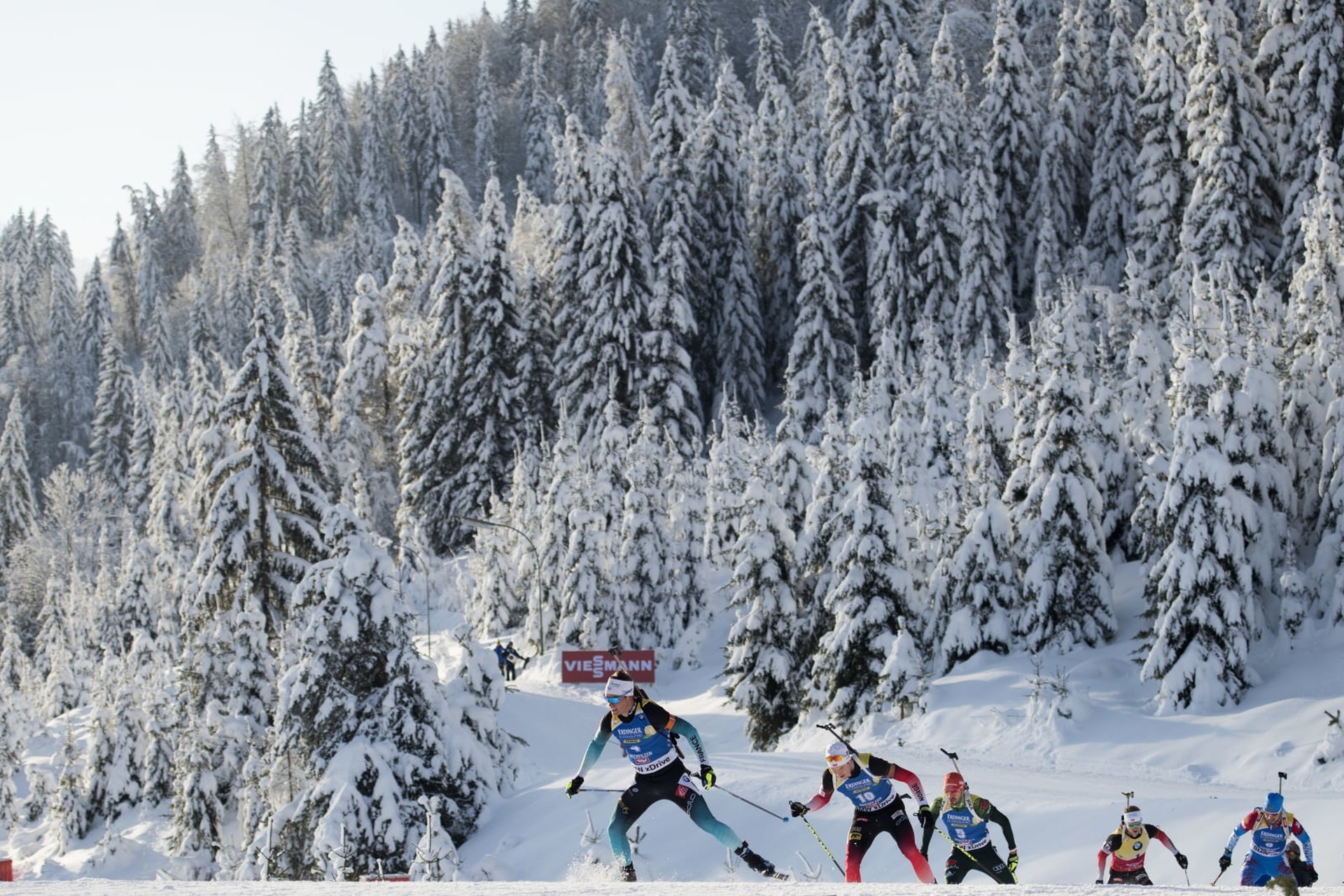 Biathlon World Cup w Hochfilzen w Austrii. EPA / ANDREAS SCHAAD