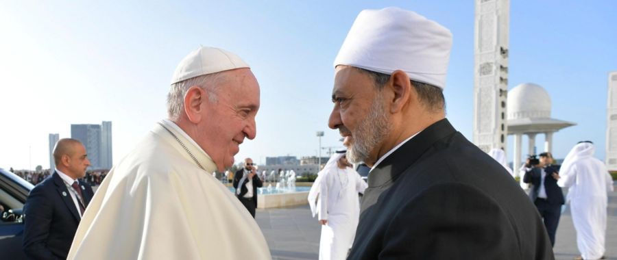 Papież Franciszek Emiraty szejk