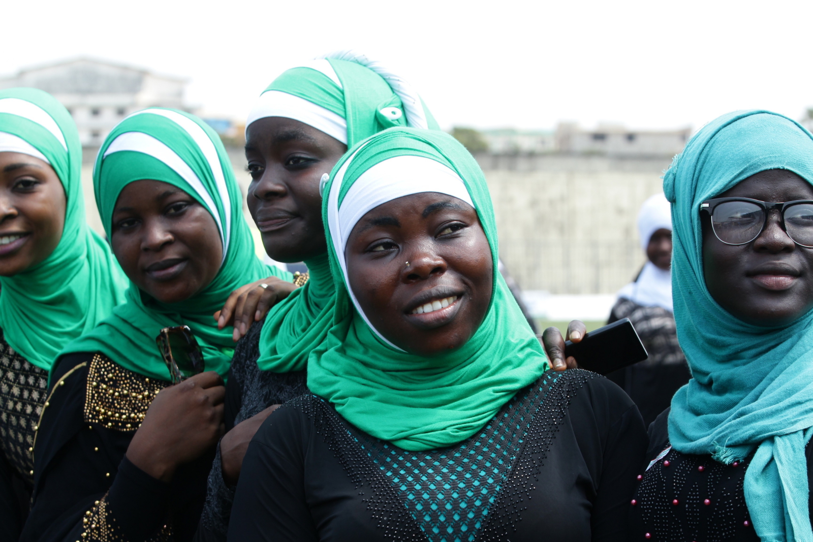 Muzułmanki podczas Światowego Dnia Hidżabu w Monrowii, Liberia. Fot. PAP/EPA/AHMED JALLANZO